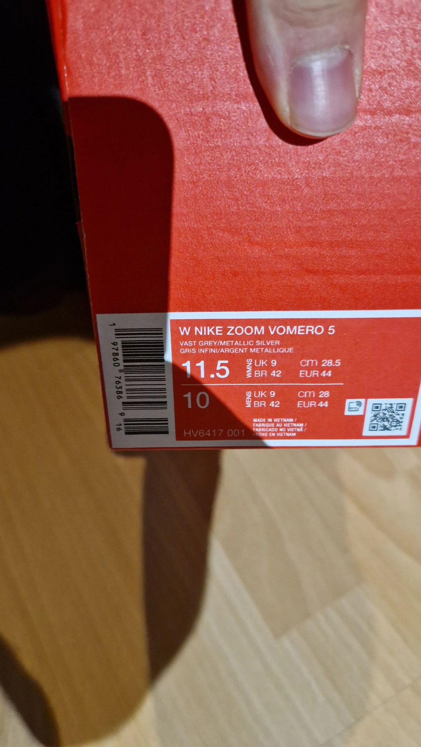 Nike Zoom Vomero 5 Gris Plata Talla 44 Nuevas Auténticas Con Caja Y2K Streetwear – photo 10